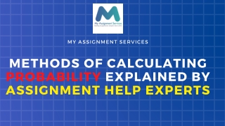 Methods Of Calculating Probability Explained By Assignment Help Experts