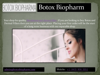 Buy dermal fillers without license / Botos Biopharma Store