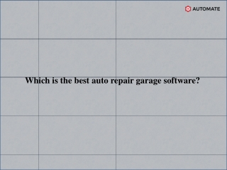 Best Vehicle Service Management Software System - AUTOMATE