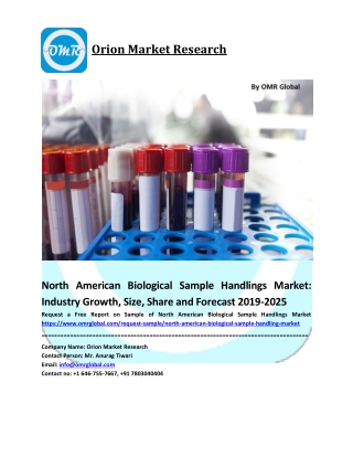 North American Biological Sample Handlings Market Size, Share and Forecast 2019-2025