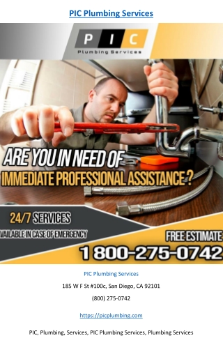PIC Plumbing Services