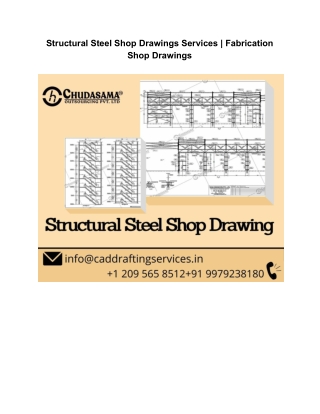 Structural Steel Shop Drawings Services | Fabrication Shop Drawings