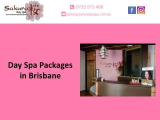 Day Spa Packages in Brisbane