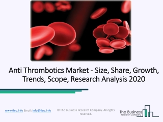 Anti Thrombotic Market to Register a Healthy CAGR for the Forecast Period, 2020 to 2023