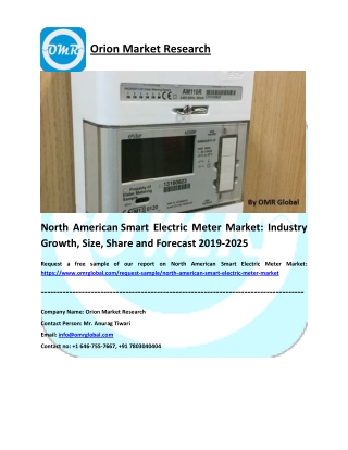 North American Smart Electric Meter Market: Growth, Size, Share and Forecast 2019-2025