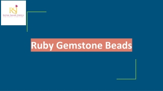 Ruby Gemstone Beads