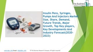 Insulin Pens, Syringes, Pumps And Injectors Market Industry Trends And Emerging Opportunities Till 2023