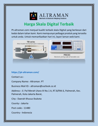 Harga Skala Digital Terbaik