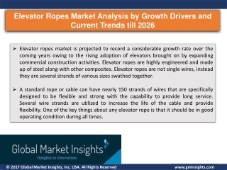 Elevator Ropes Market to witness massive growth by 2026