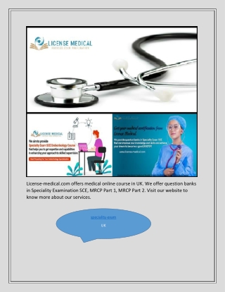 Medical Course Online | License-medical.com