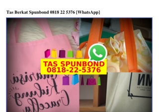 Tas Berkat Spunbond Ô818 22 5376[wa]