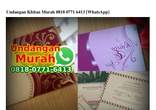 Undangan Khitan Murah 0818·0771·6413[wa]