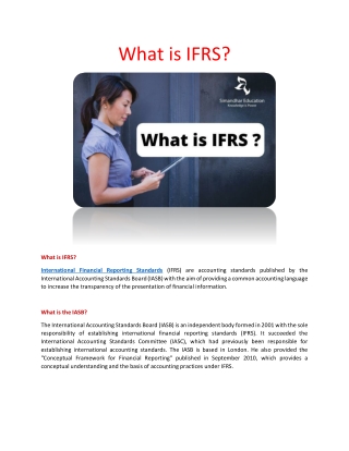 What is IFRS?