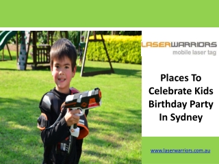 Places To Celebrate Kids Birthday Party In Sydney