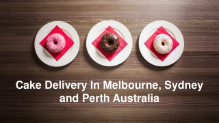 Send same day and midnight cake delivery in Perth, Sydney Australia