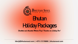 Bhutan Holiday Packages