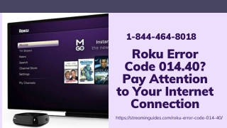 Roku Error Code 014  1 8444648018 Error Code 014.40 Roku –Call Now