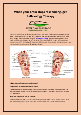 Reflexology Therapy / San Antonio, Texas