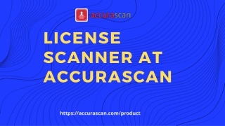 Online best license scanner at Accurascan
