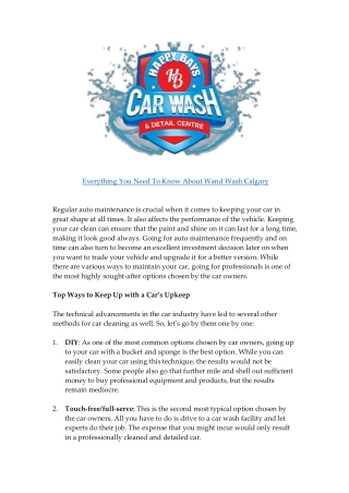 Everything You Need To Know About Wand Wash Calgary