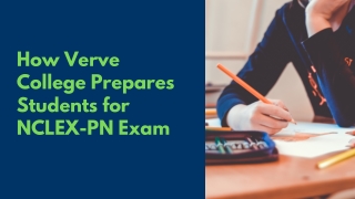 How Verve College Prepares Students for NCLEX-PN Exam