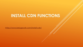 Install CDN Functions