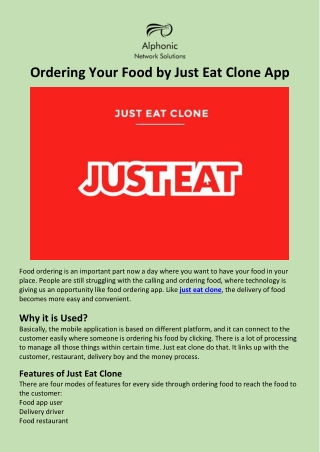 just eat app clone script