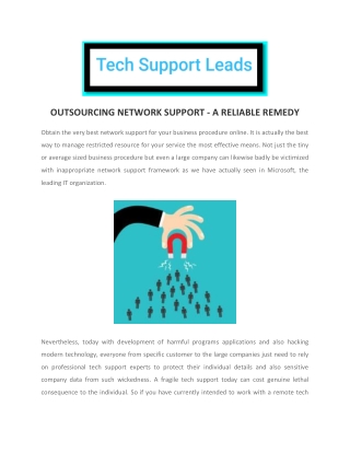 Tech Support Leads Vendor for BPO Call Center & Calling Data Provider