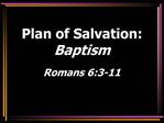 Plan of Salvation: Baptism