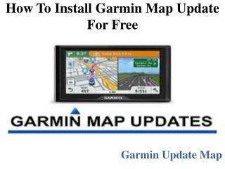 How to Install Garmin Map Update for free