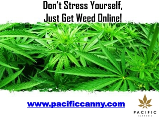 Don’t Stress Yourself, Just Get Weed Online!