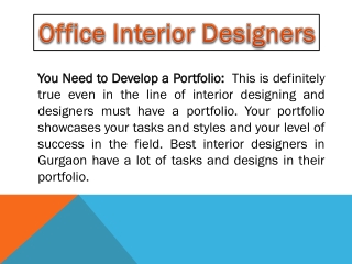 Office interior designers in Gurgaon