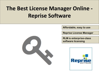 The Best License Manager Online | Reprise Software