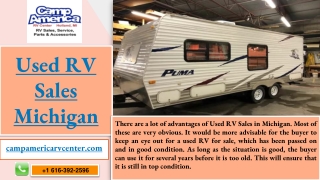 Used RV Sales Michigan