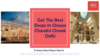Get The Best Shops In Omaxe Chandni Chowk Delhi