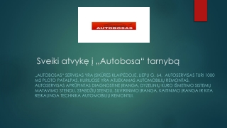 Auto diagnostika klaipeda