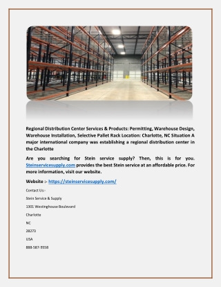 Regional Distribution Center-steinservicesupply.com