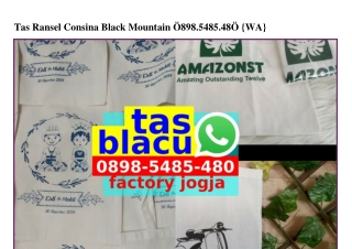 Tas Ransel Consina Black Mountain 0898•5485•480[wa]