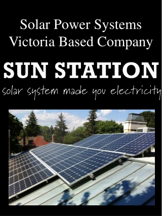 Solar Power Systems Victoria Based Company