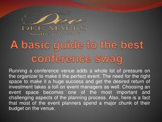 A basic guide to the best conference swag