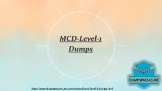 Download MCD-Level-1  Study Material | 100% Passing Assurance