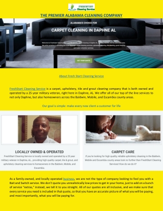 THE PREMIER ALABAMA CLEANING COMPANY