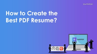 How to create the best PDF resume