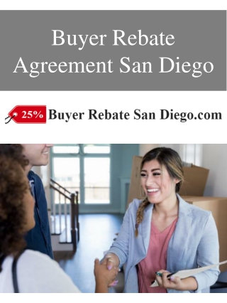 Buyer Rebate Agreement San Diego