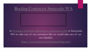 Roofing Contractor Sunnyside WA