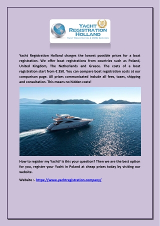 Poland yacht registration_yachtregistration.company