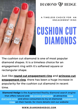 Cushion Cut Diamonds - Diamond Hedge