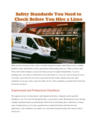 Limo bus company