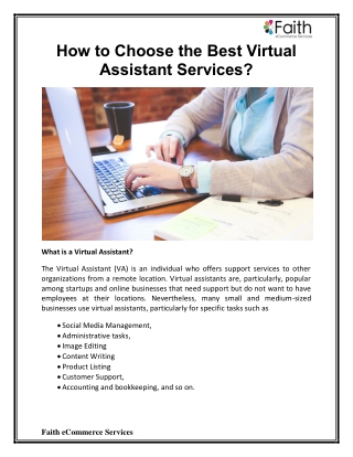 How to Choose the Best Virtual Assistant Services?