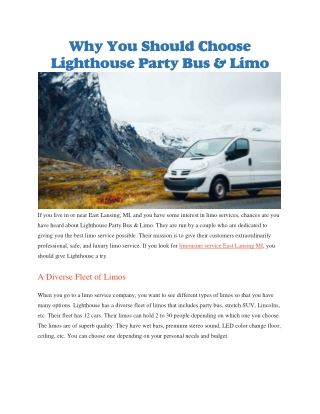 Limo rental company